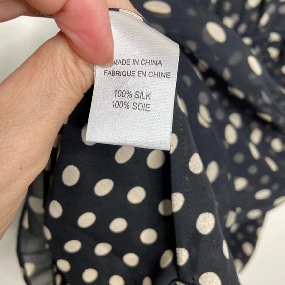 Haute Hippie Polka Dot One Shoulder Drawstring Ruffle Dress - Picture 11 of 11